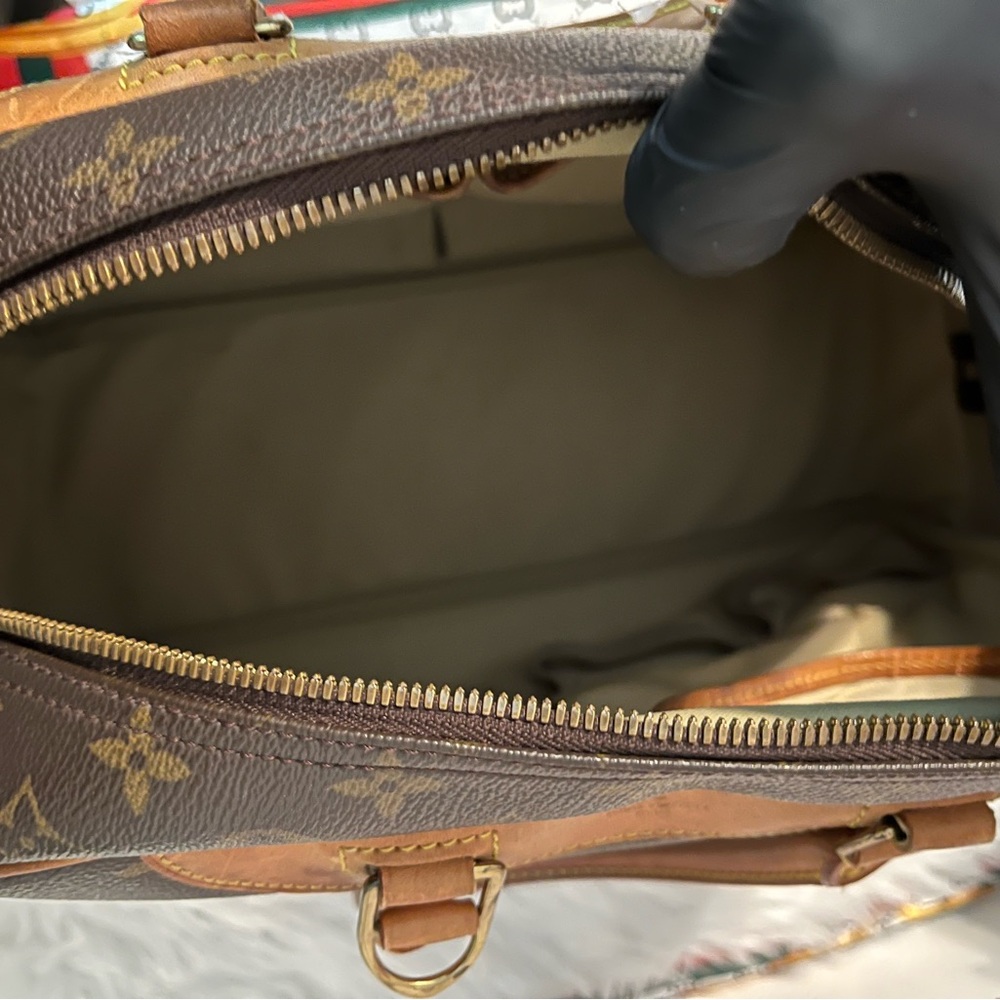 🔥SEND OFFER🔥DEAUVILLE Louis Vuitton Brown Monogram Satchel - Picture 10 of 13